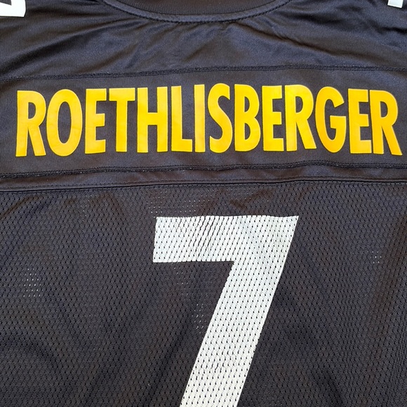 ROETHLISBERGER 7 Pittsburg, Steelers, NFL equipment Reebok jersey. Size 2 XL. - Picture 1 of 8